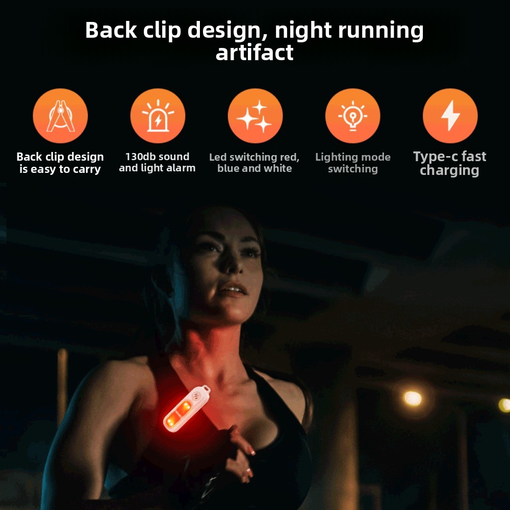 Personal Alarm Keychain - 130 дБ предупреждающая лампа безопасности для