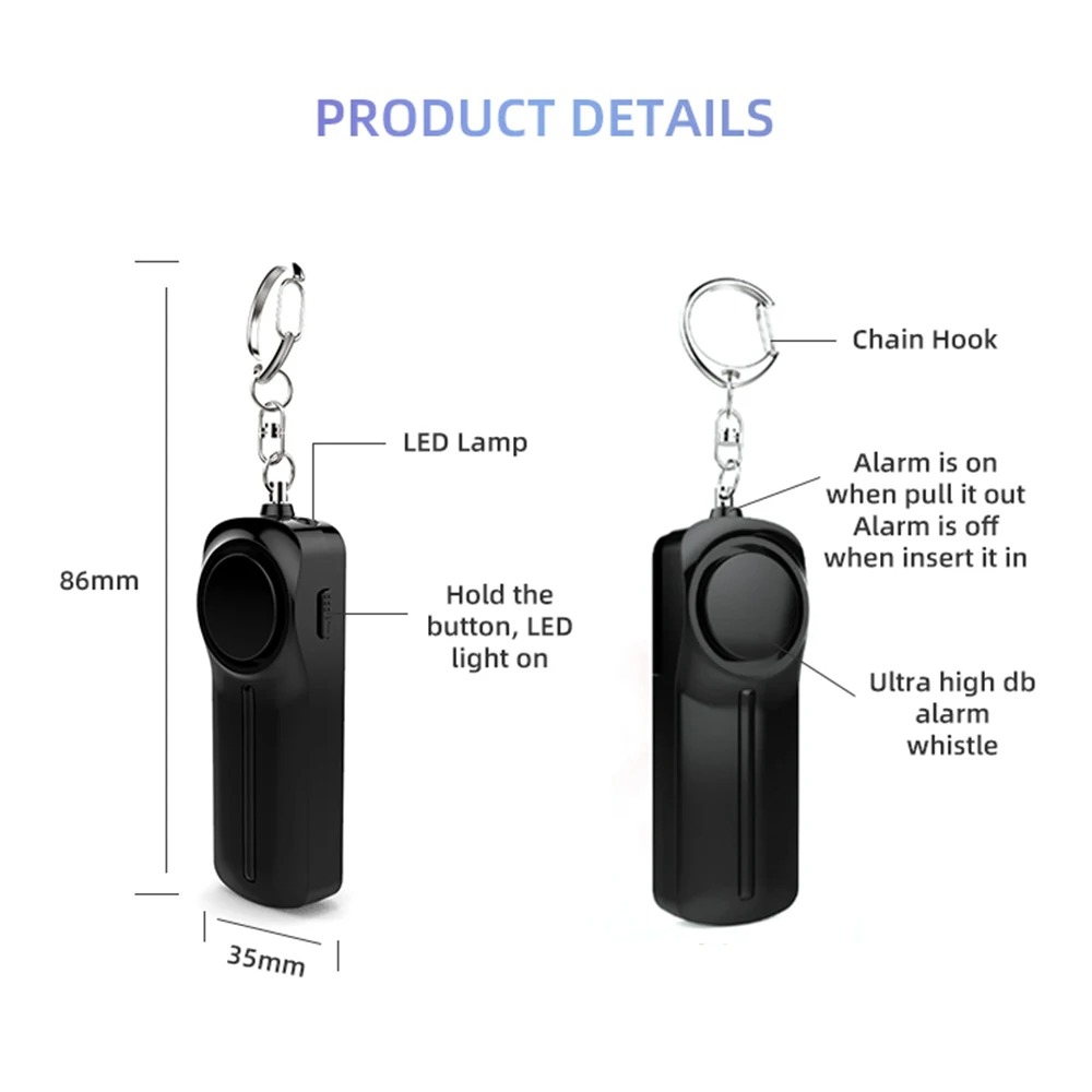 Сигнализация самообороны 130 д – обзор и цена Personal Alarm Keychain